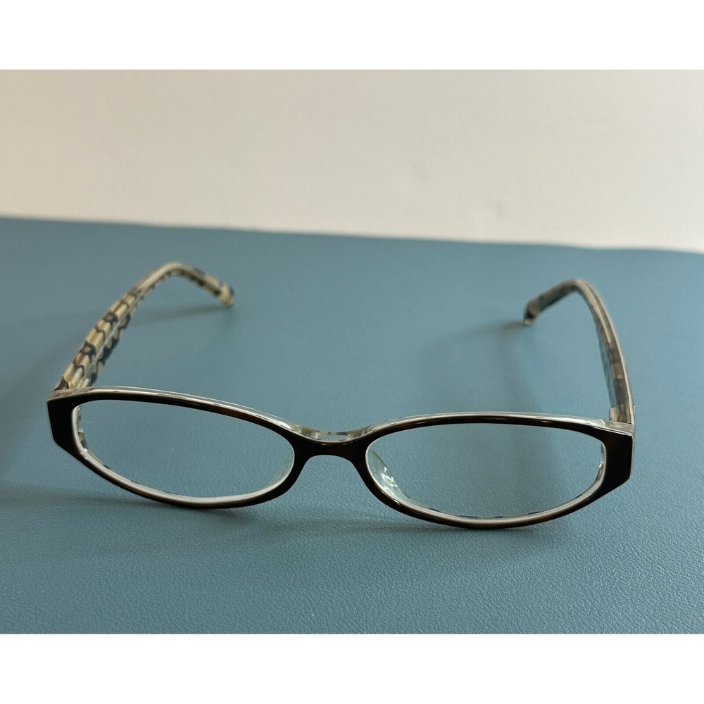 Karen Kane Crinkle Eyeglasses Frame 52-15-140 Havana/Dots (Tortoise)